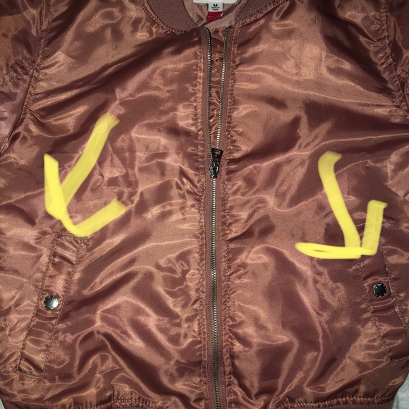 Satin Rose Bomber Jacket - Picture 4 of 4